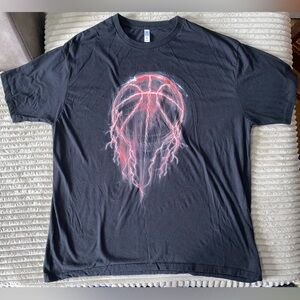 ⚡ Vintage Vibes Zuni Sportswear Tee – XL Black with Electric Basketball Graphic